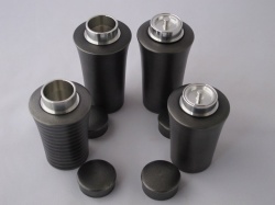 錫光、茶器、切立大、無地黒
