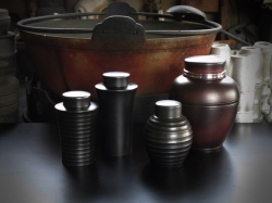 錫光、茶器、ドーム、茶入3大八半壺
